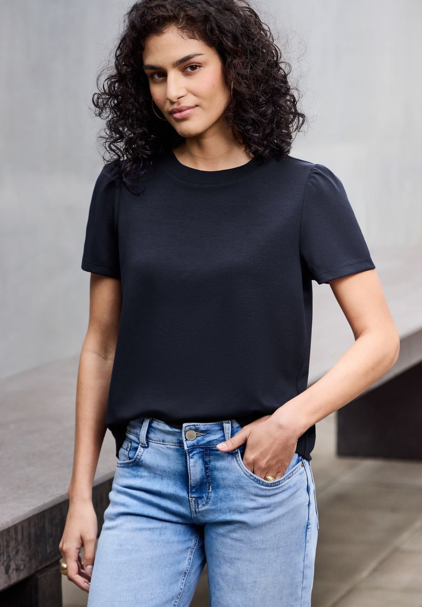 T-Shirt mit Puffärmeln