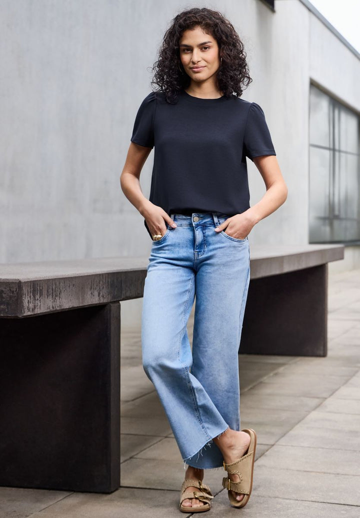 T-Shirt mit Puffärmeln