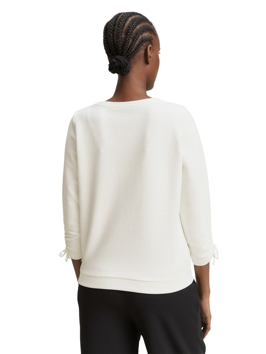 Sweatshirt mit Raffärmeln