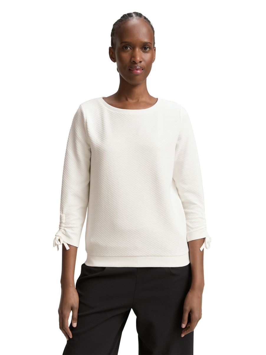 Sweatshirt mit Raffärmeln