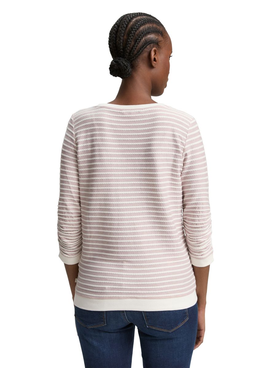 Sweatshirt mit Streifenmuster