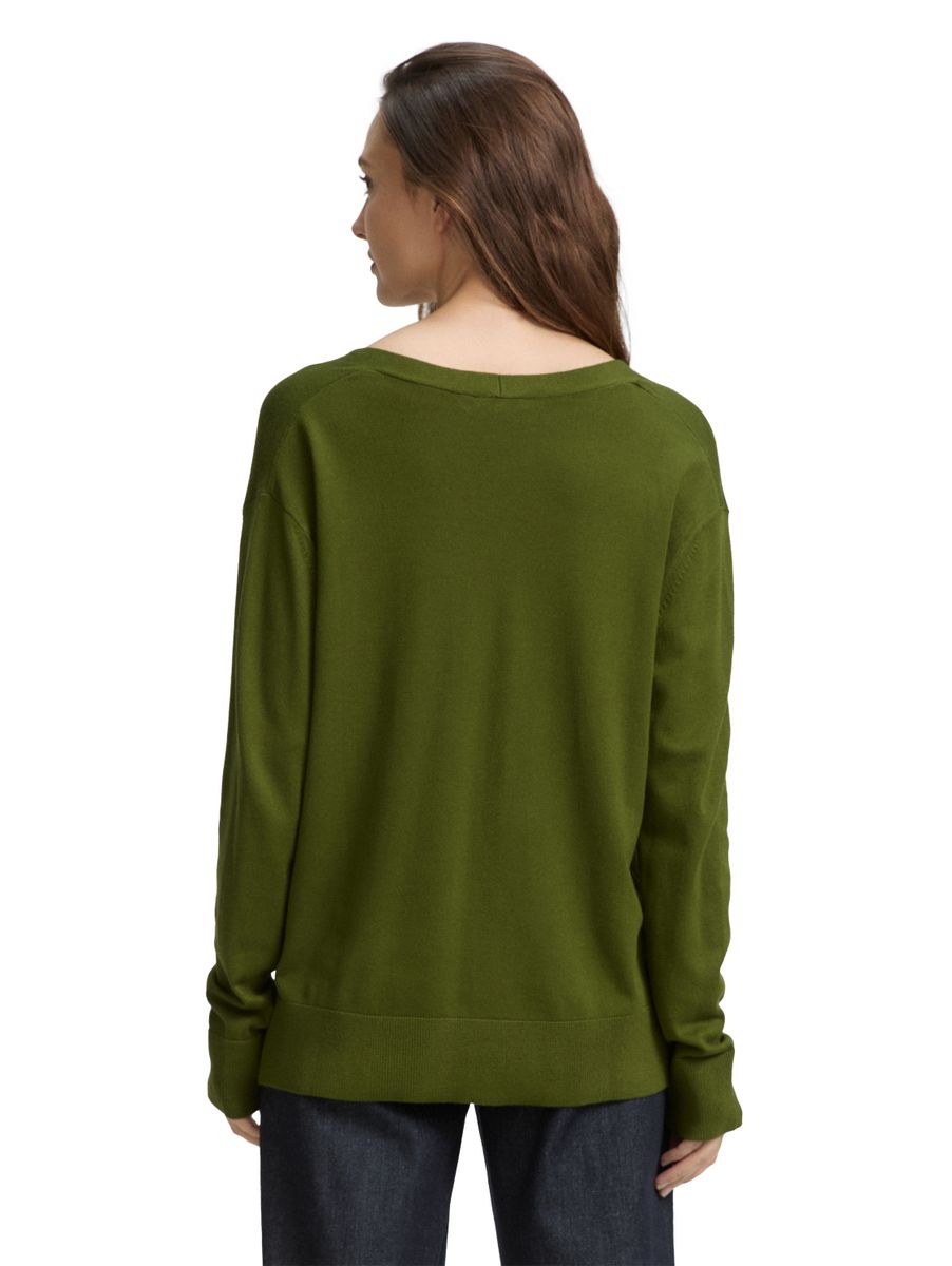 Strickpullover mit V-Ausschnitt