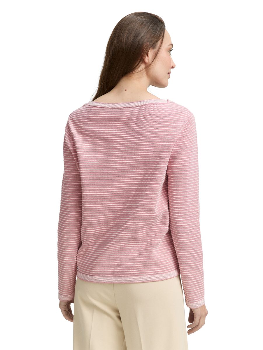 Strickpullover mit U-Boot-Ausschnitt