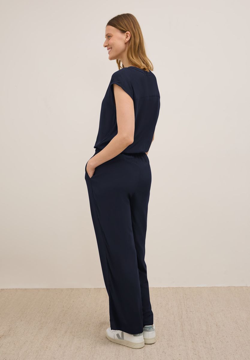 Jumpsuit in Unifarbe