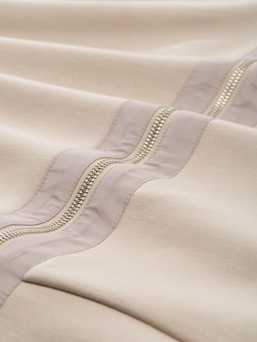 Boxy Fit Scuba Sweatjacke