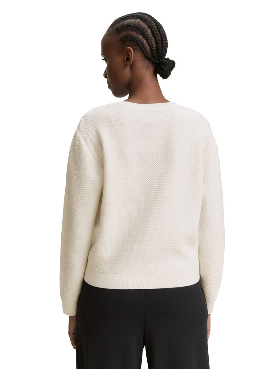 Strickpullover mit Rundhalsausschnitt