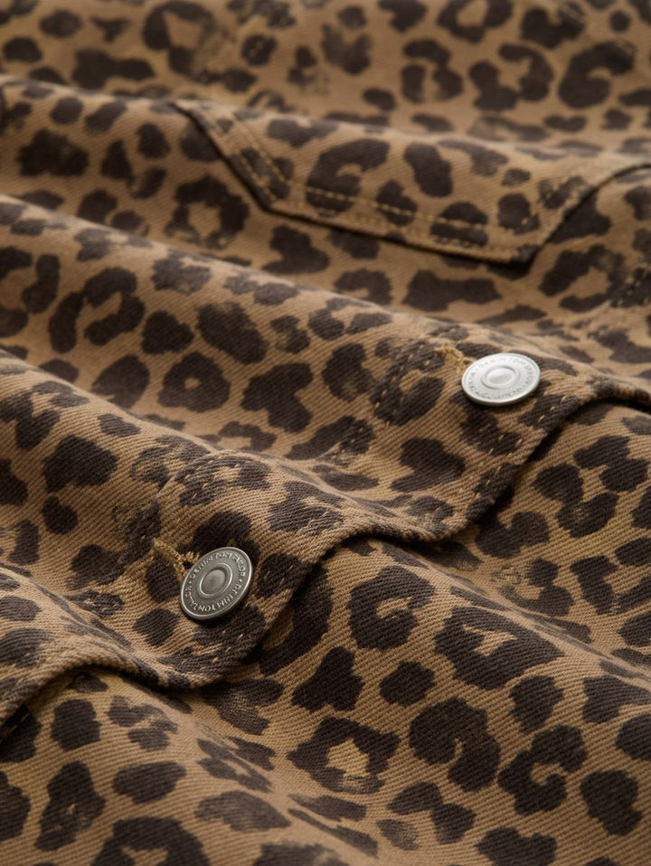 Overshirt mit Leo-Print