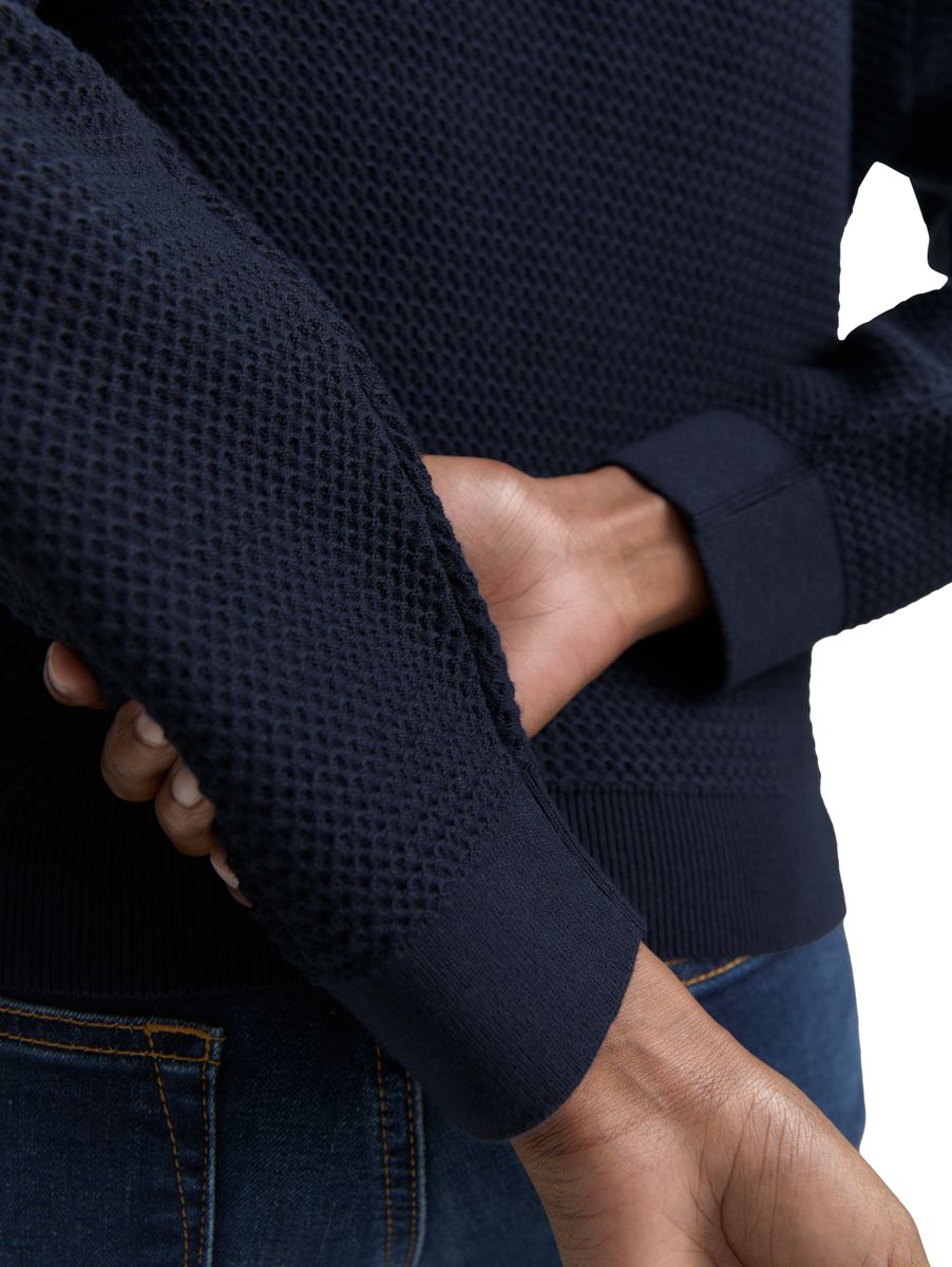 Strickpullover mit Rundhalsausschnitt