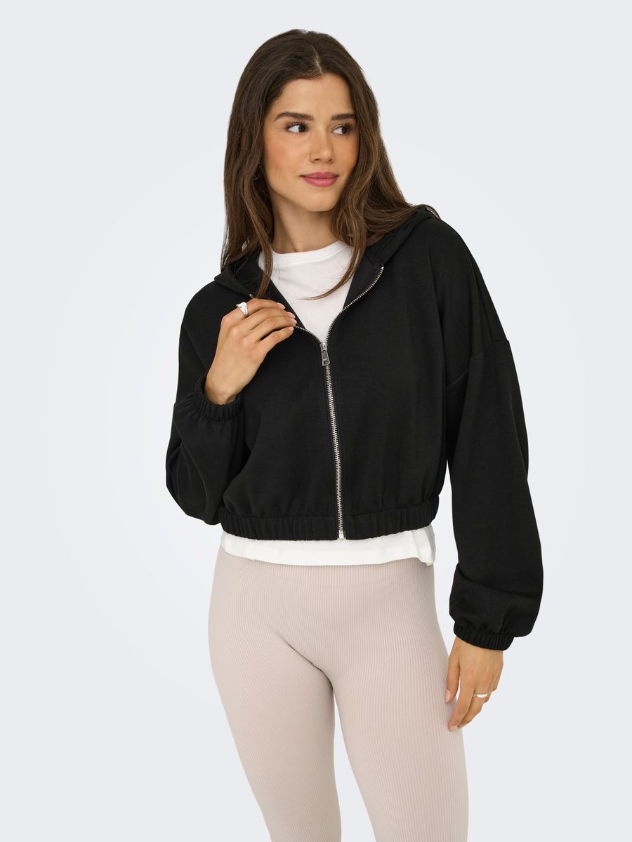 ONLSCARLETT LIFE LS ZIP HOOD SWT NOOS