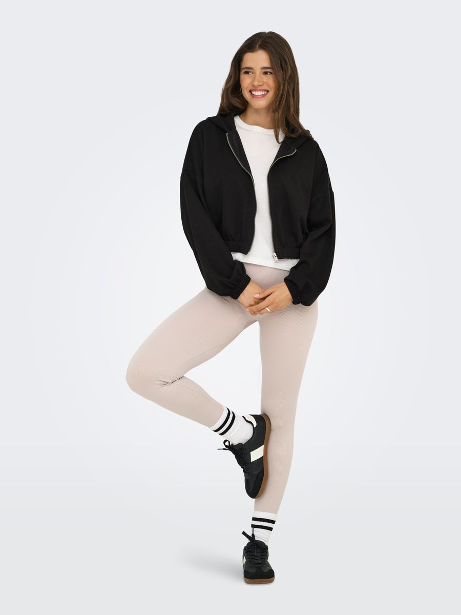 ONLSCARLETT LIFE LS ZIP HOOD SWT NOOS