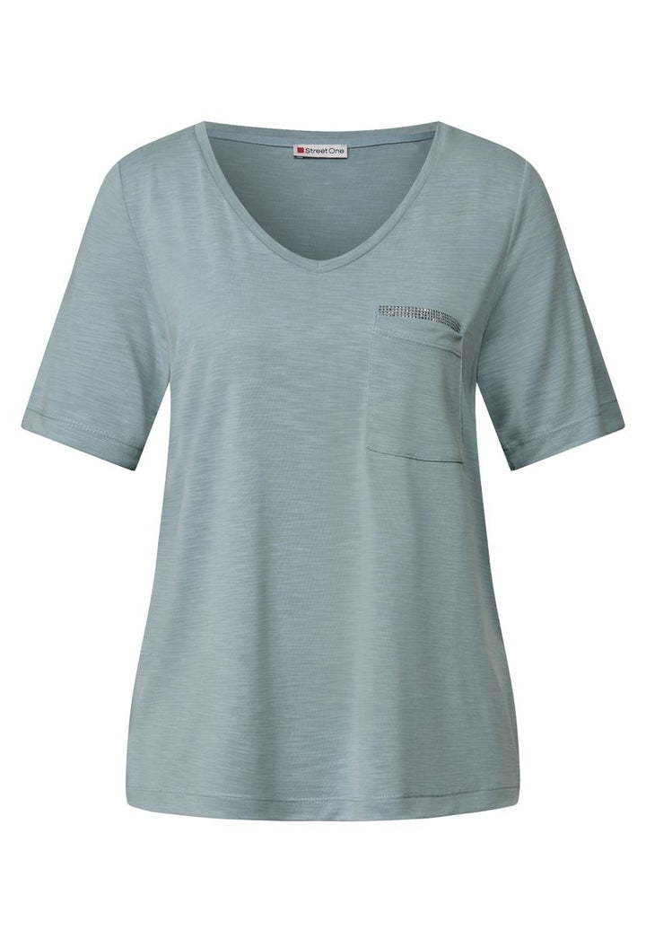 T-Shirt mit Schmuckdetail