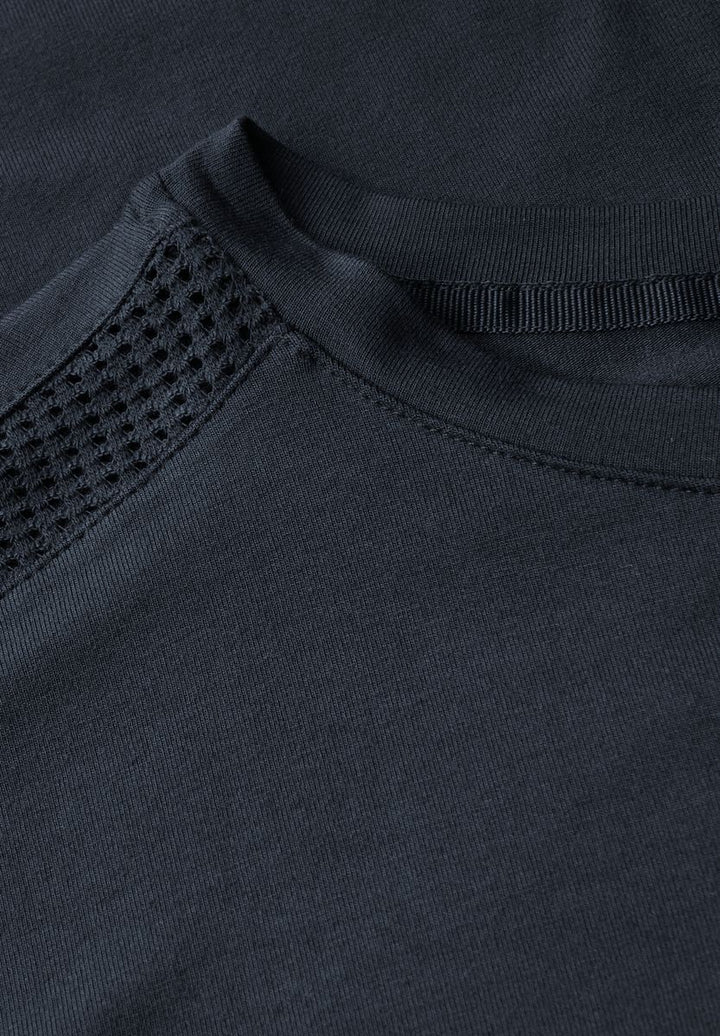 Jersey-Shirt mit Mesh-Detail