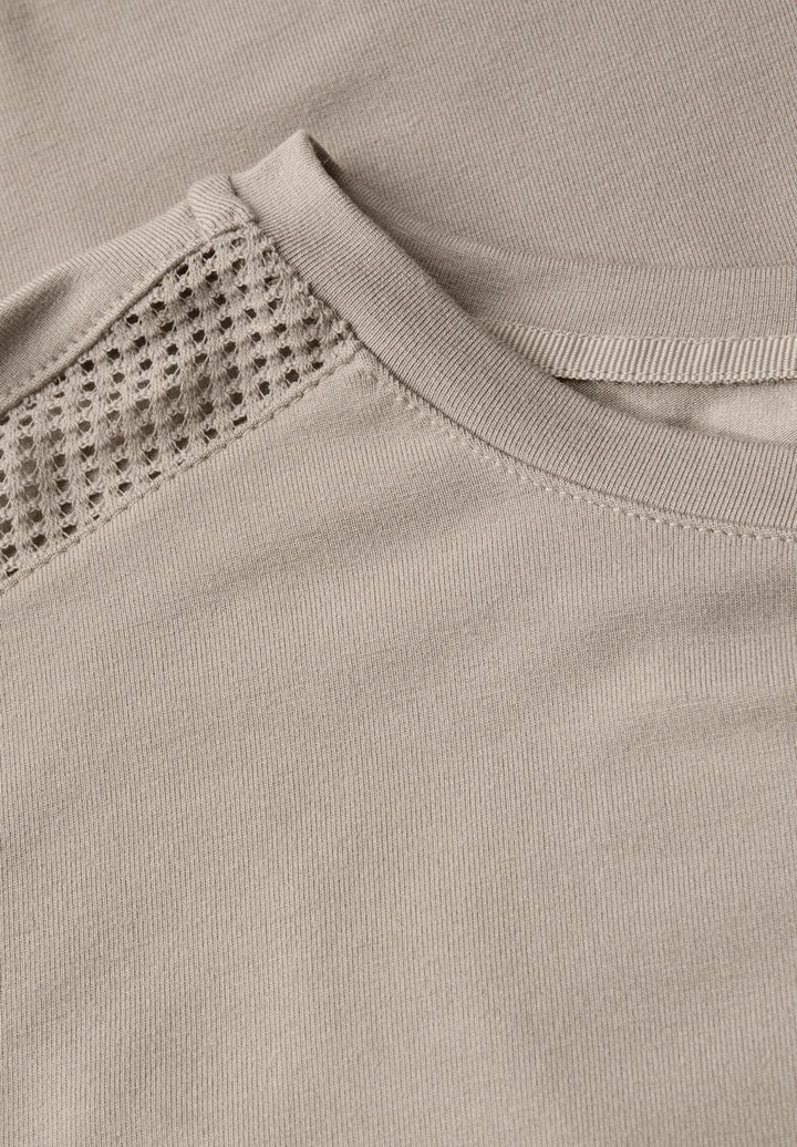 Jersey-Shirt mit Mesh-Detail