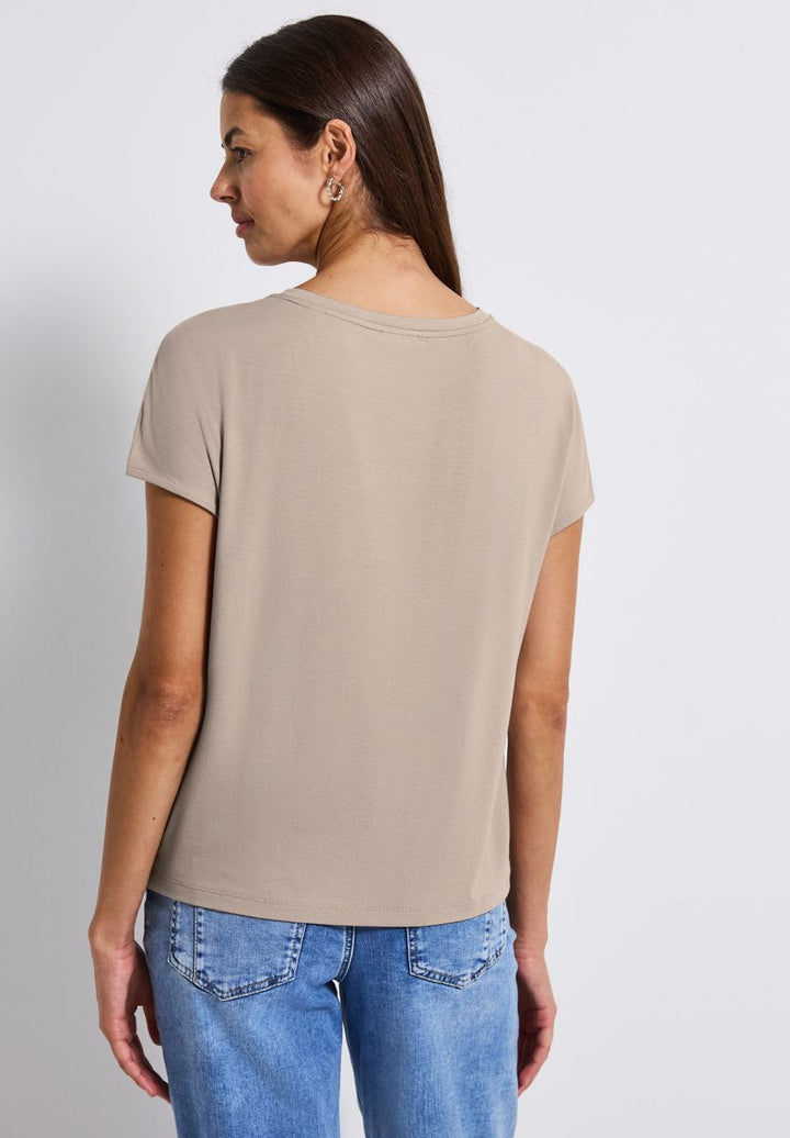 Jersey-Shirt mit Mesh-Detail