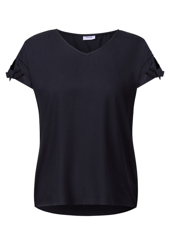 Blusenshirt in Unifarbe