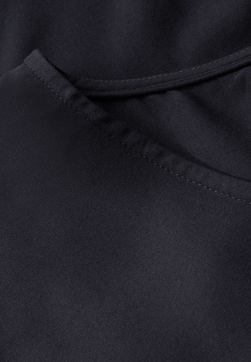 Blusenshirt in Unifarbe