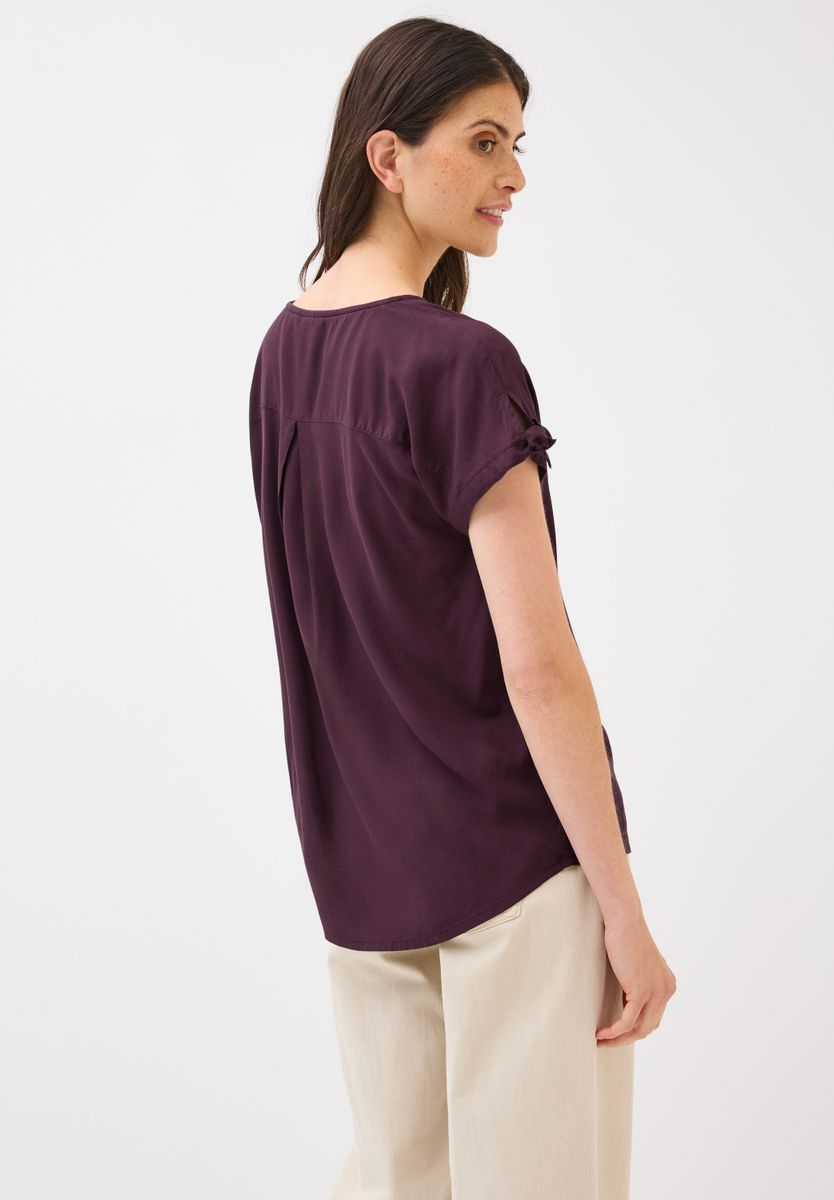 Blusenshirt in Unifarbe