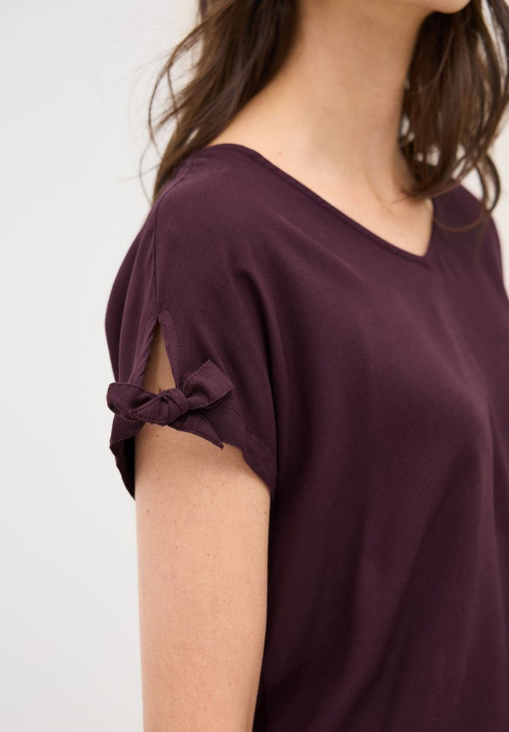 Blusenshirt in Unifarbe