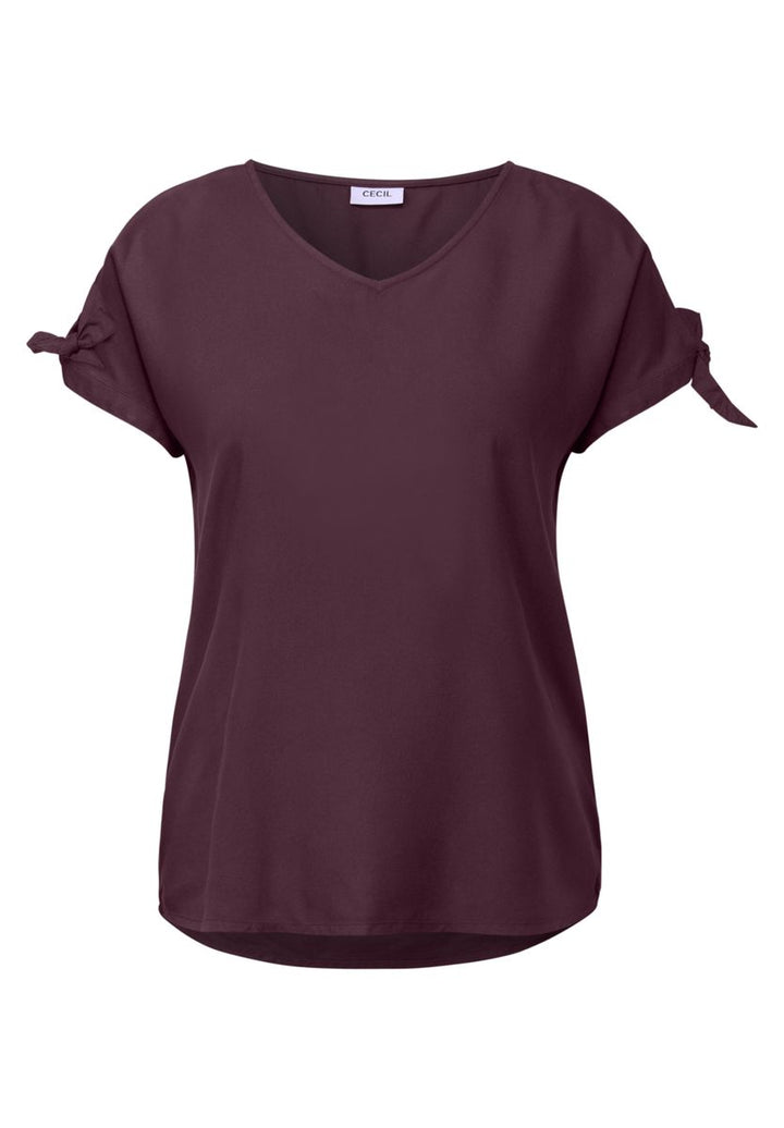 Blusenshirt in Unifarbe