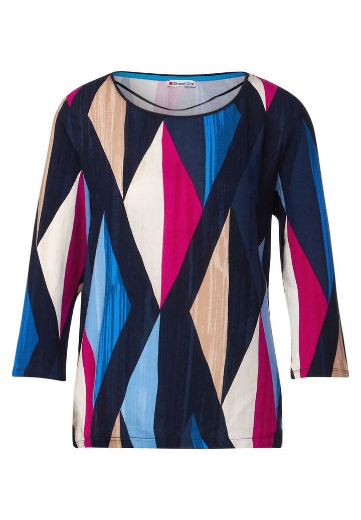Shirt mit Rhombus Print