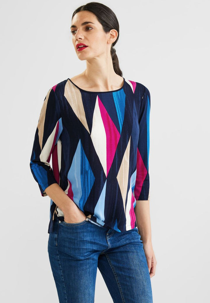 Shirt mit Rhombus Print