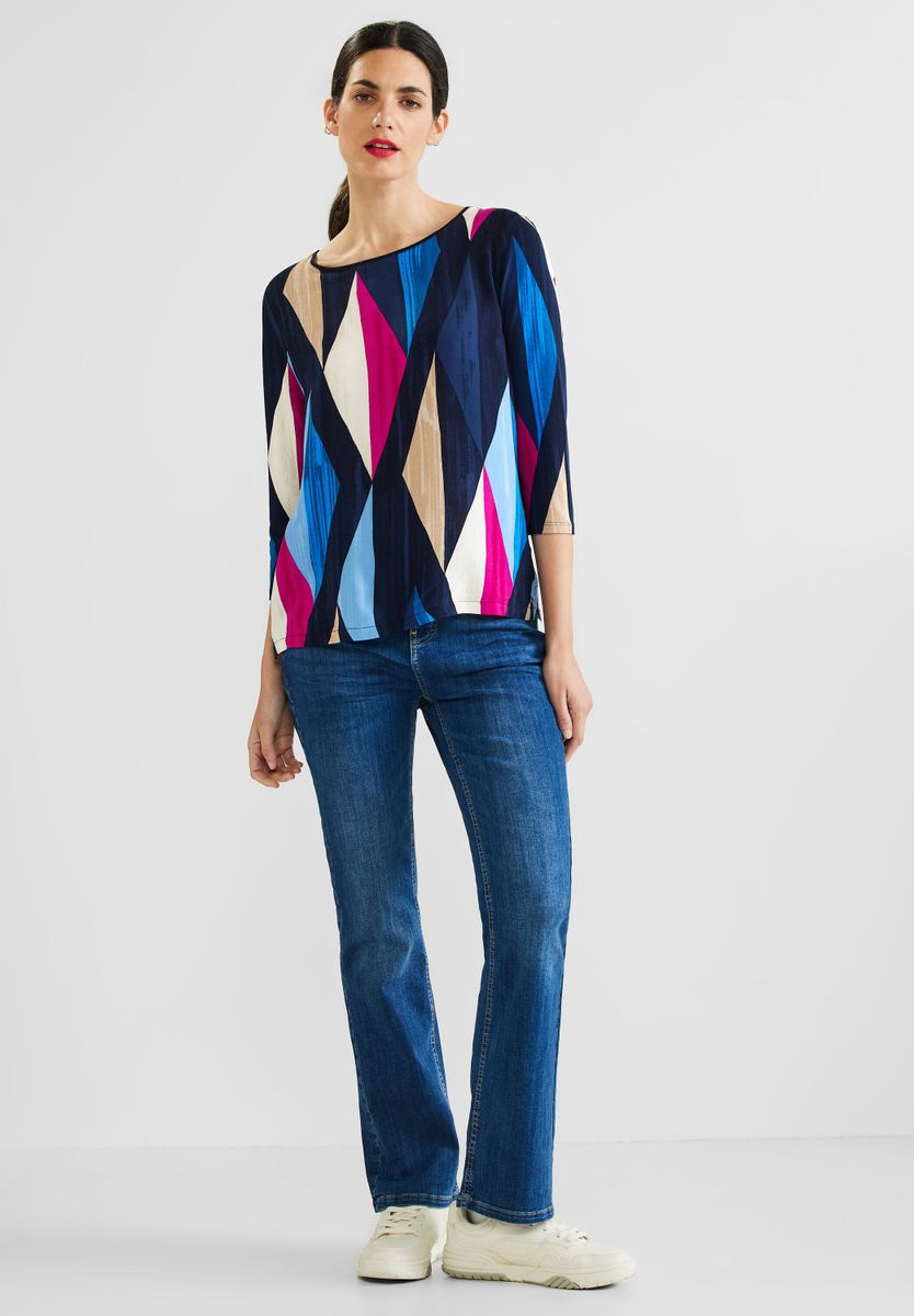 Shirt mit Rhombus Print