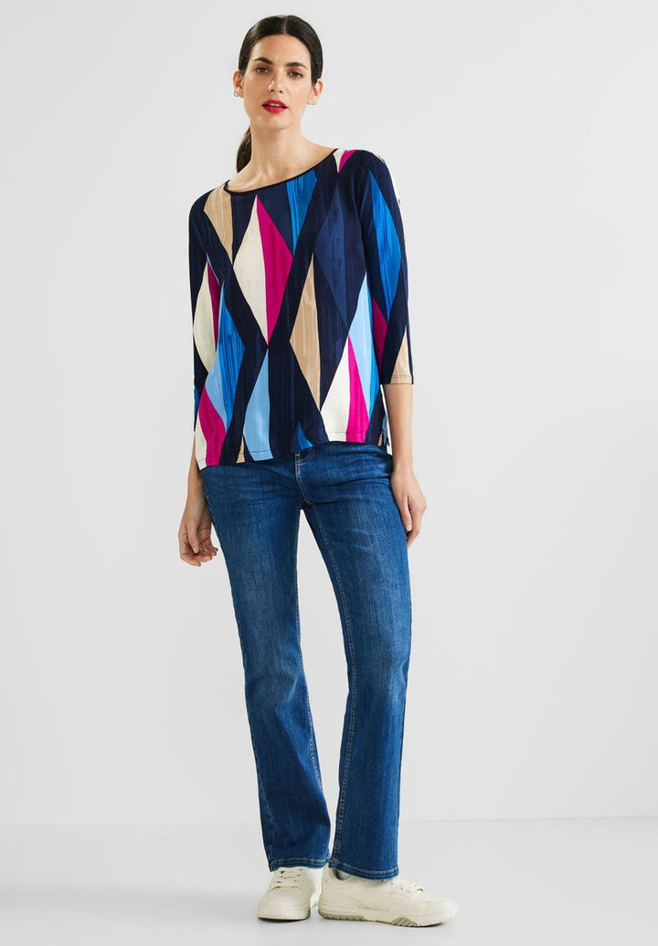 Shirt mit Rhombus Print
