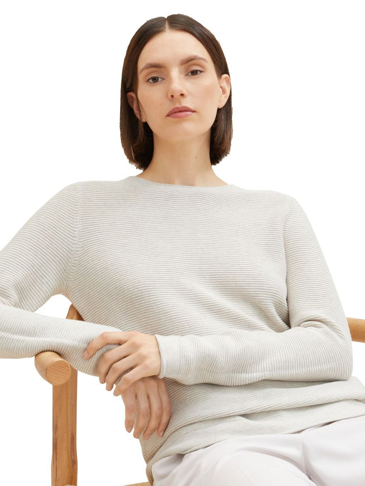 Strickpullover mit Rundhalsausschnitt