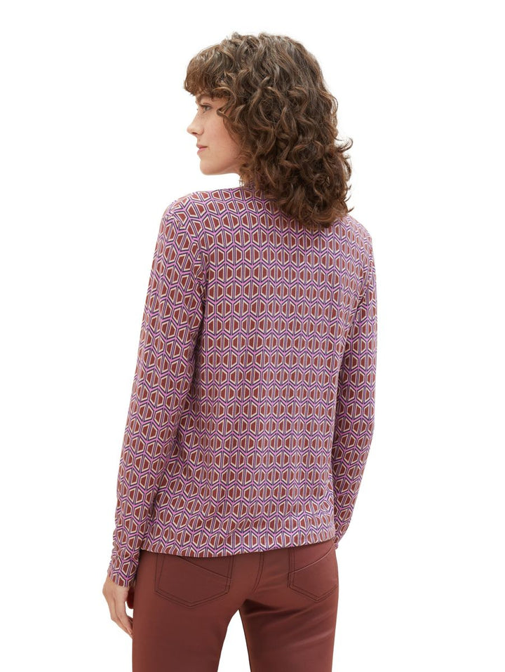 Langarmshirt mit Allover-Print