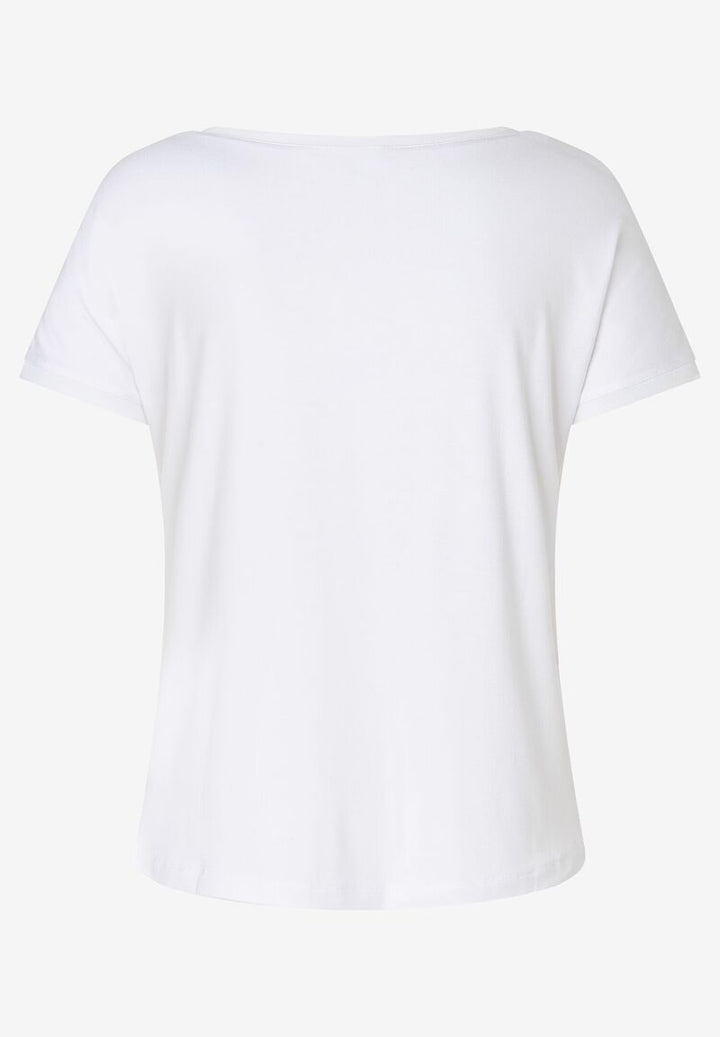 T-Shirt mit Chiffonkante  rot  Frühjahrs-Kollektion