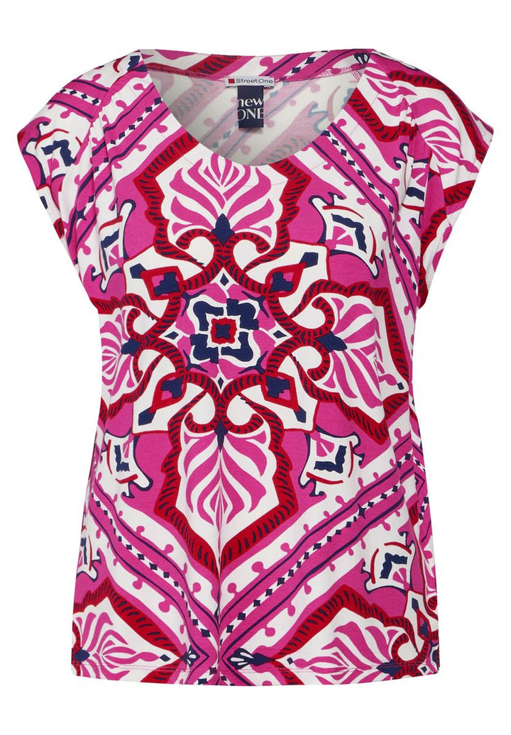 Jersey Top mit Print