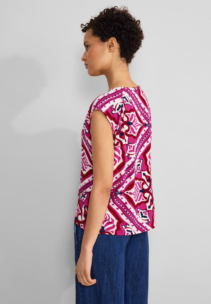 Jersey Top mit Print