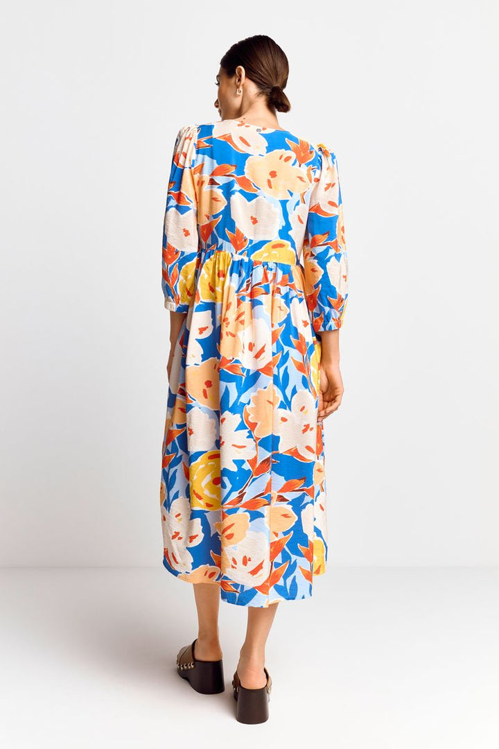 printed midi dress