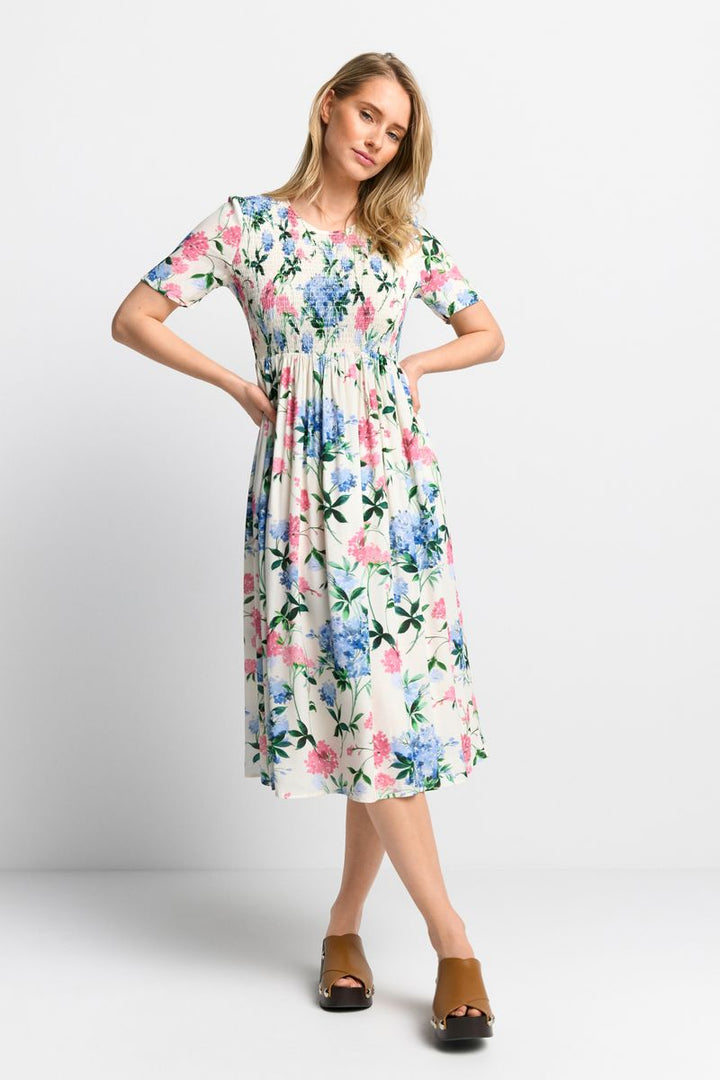 printed midi dress