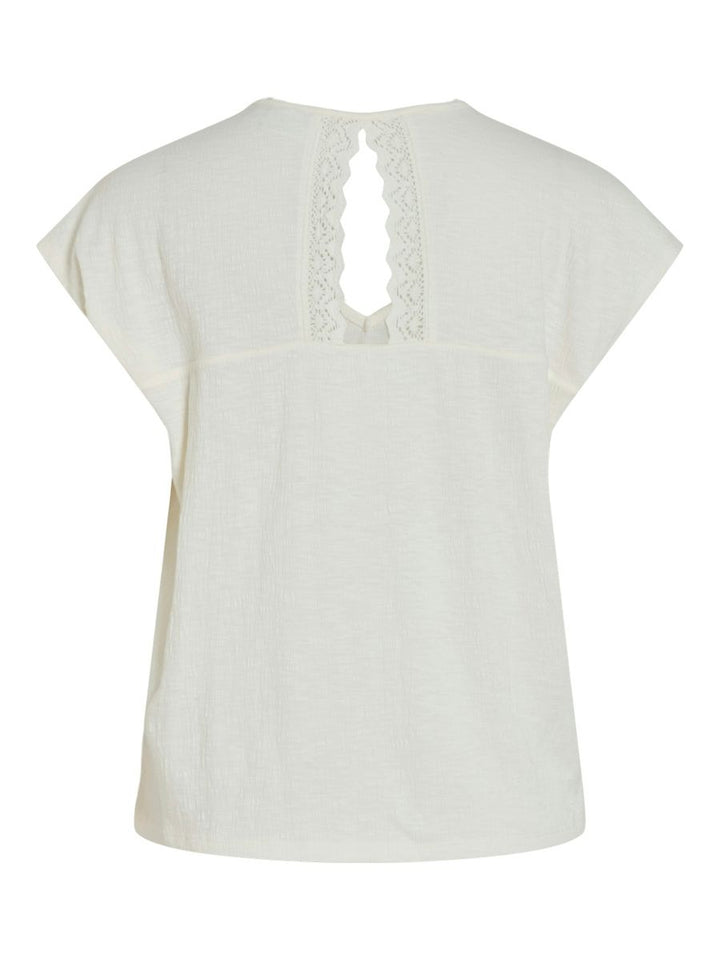 VISYMA V-NECK CAP SLEEVE TOP