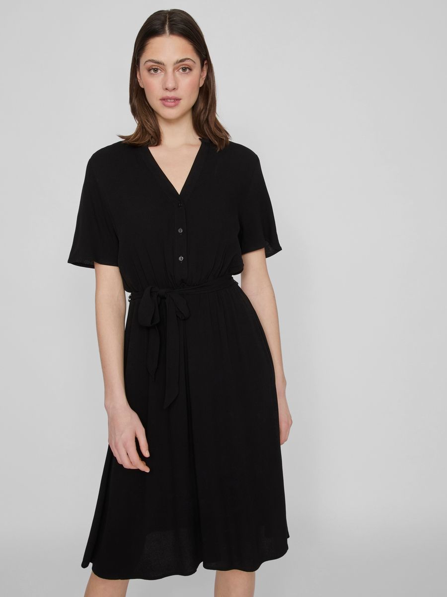 VIMOASHLY S/S MIDI DRESS - NOOS