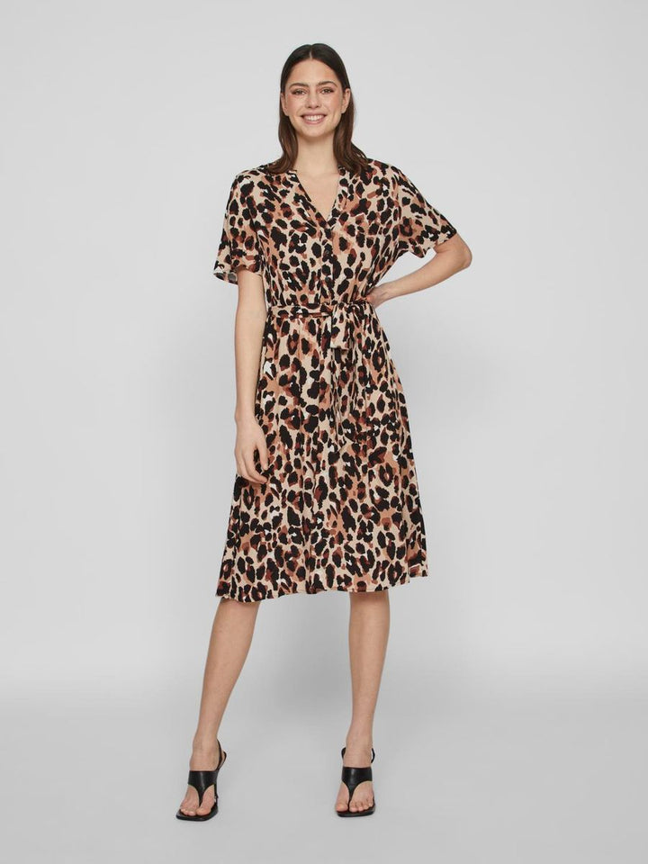 VIMOASHLY S/S MIDI DRESS - NOOS