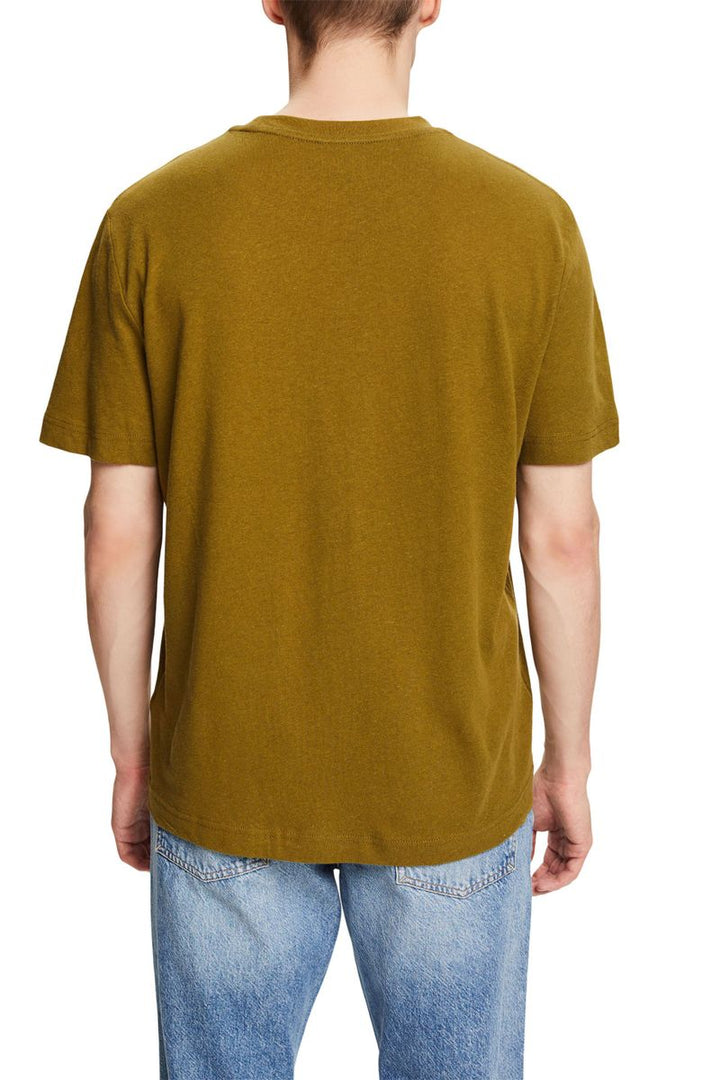 T-Shirt aus Baumwolle-Leinen-Mix