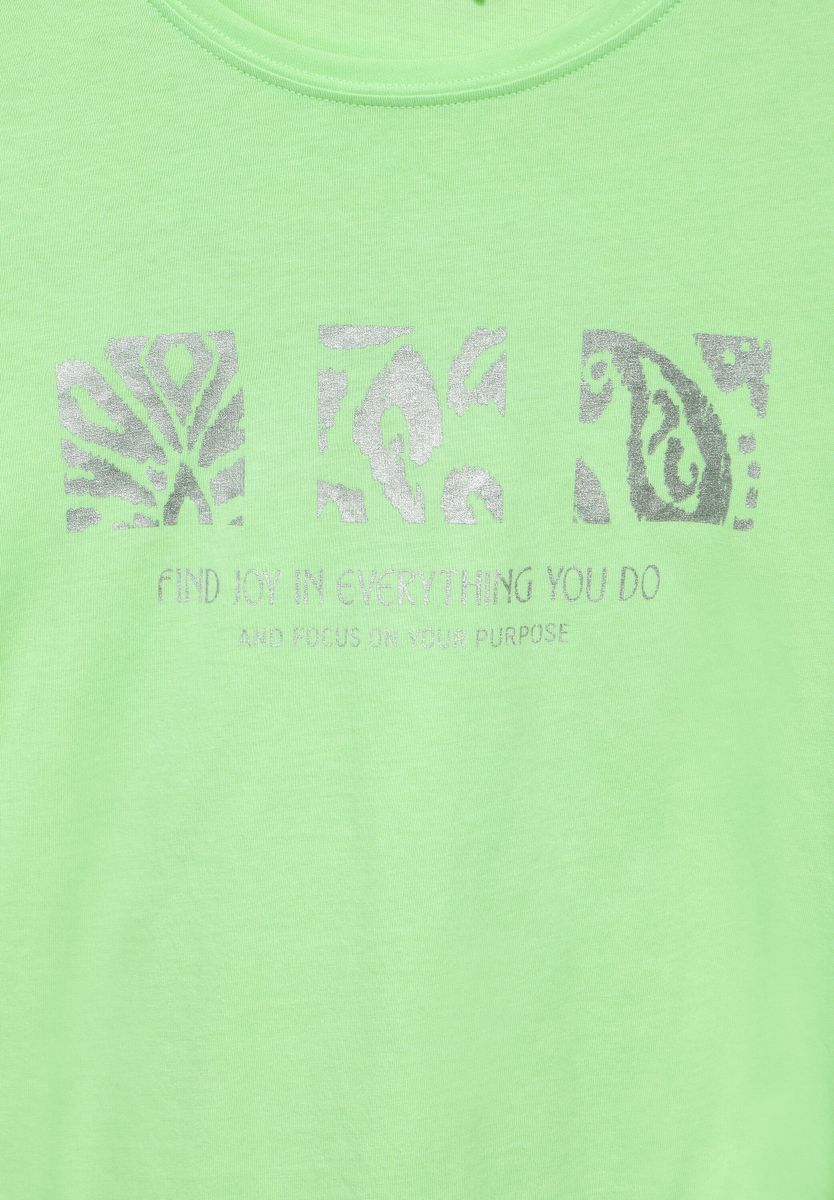 T-Shirt mit Schimmer Print