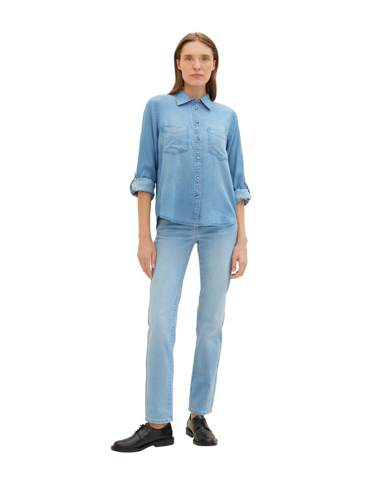Bluse mit Brusttaschen