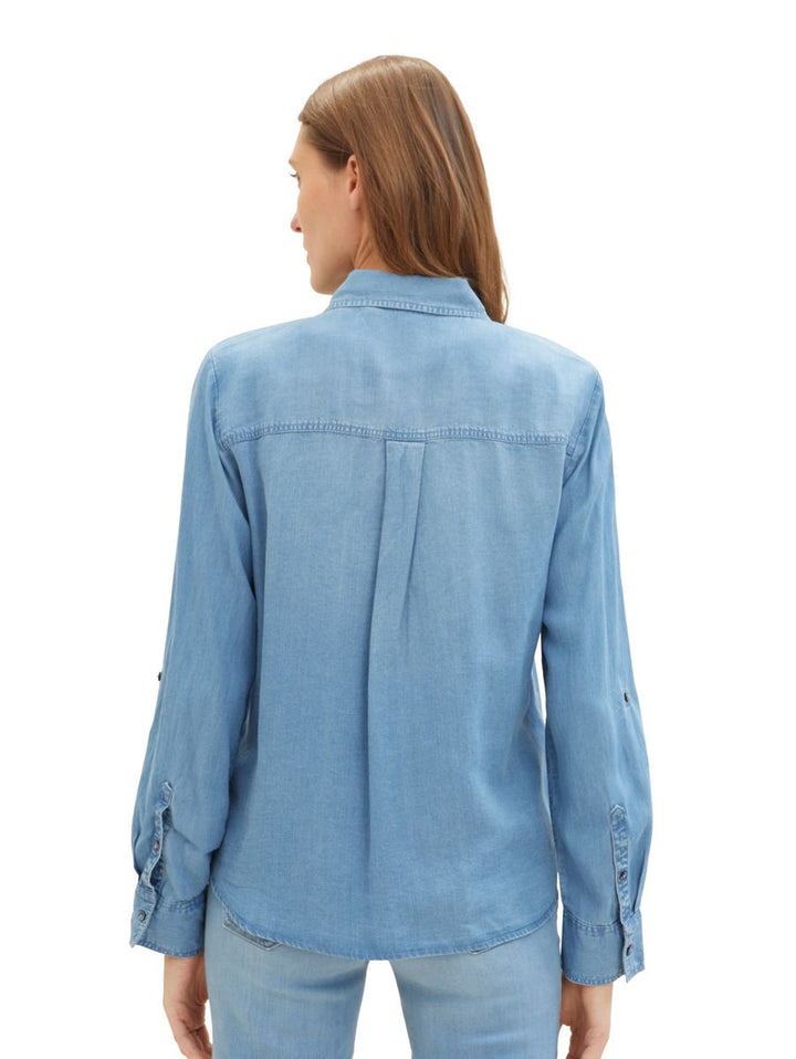 Bluse mit Brusttaschen