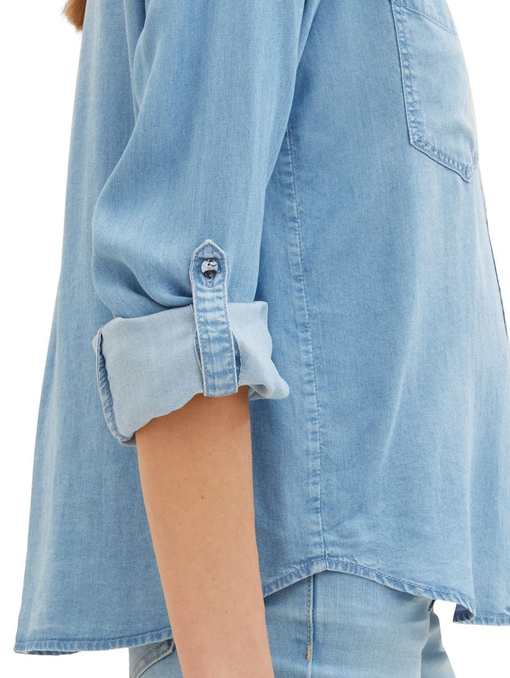 Bluse mit Brusttaschen