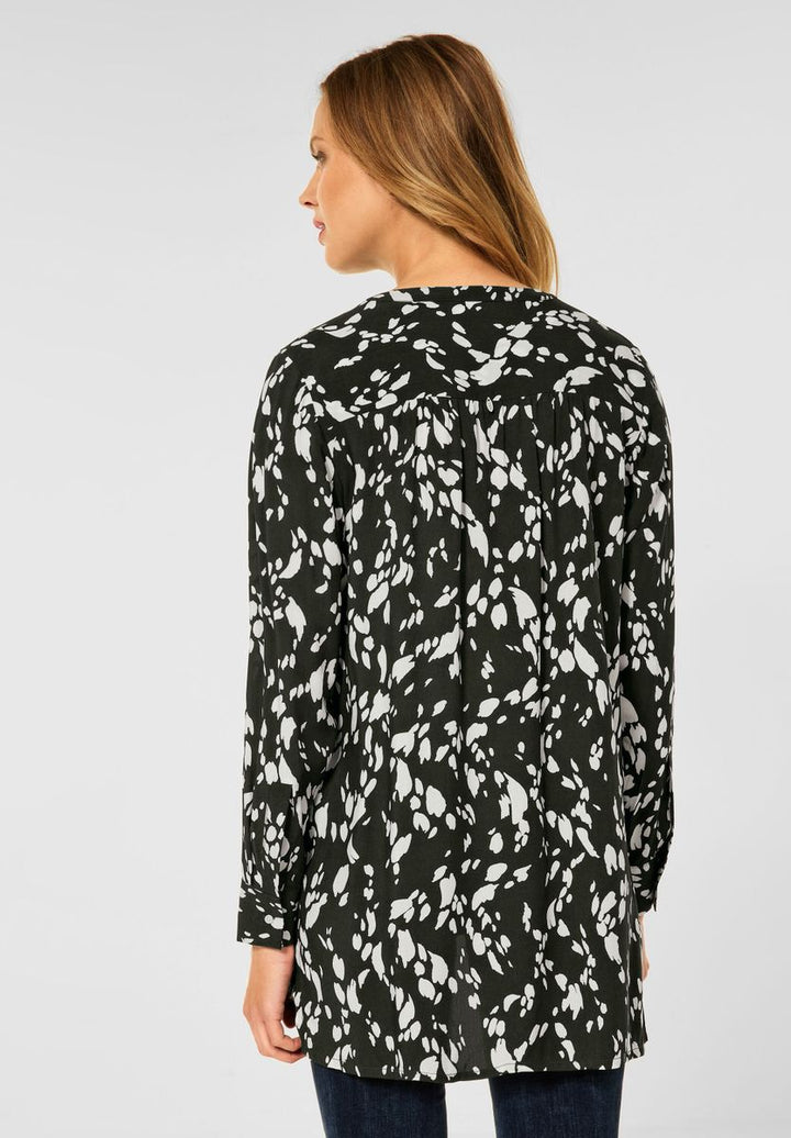 Longbluse mit Allover Print