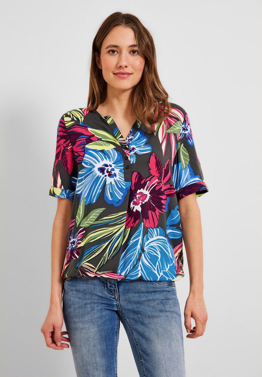 Bluse mit Blumenprint