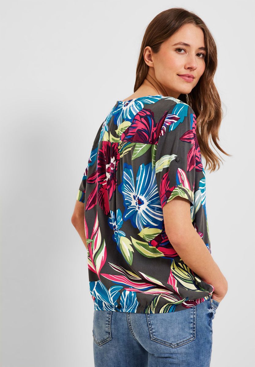 Bluse mit Blumenprint