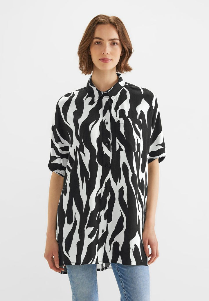 Zebraprint Longbluse