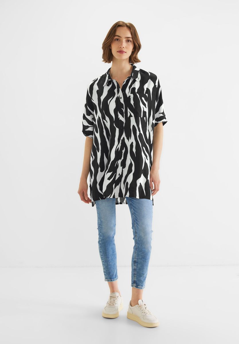 Zebraprint Longbluse