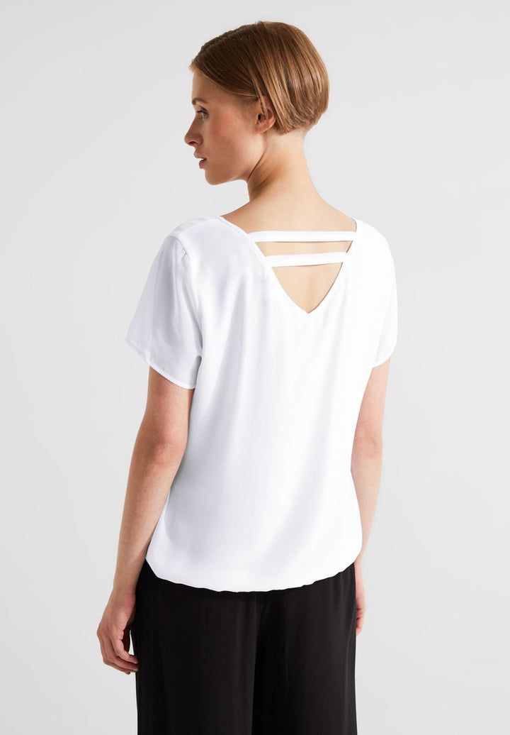Chiffonbluse mit Cut Outs