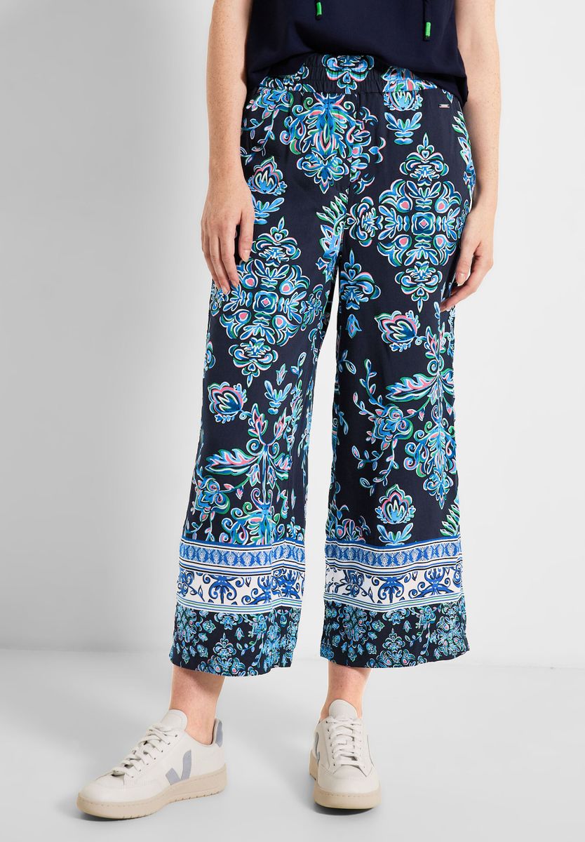 Casual Fit Hose mit Print