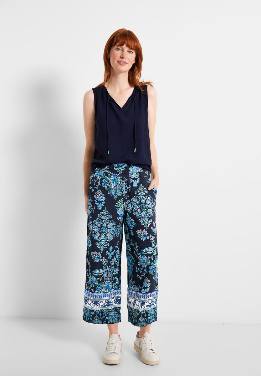 Casual Fit Hose mit Print